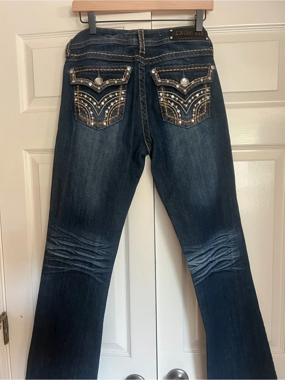 L.A. Idol Women's Denim Straight Leg 5 Pocket Jeans Size 9 NWOT